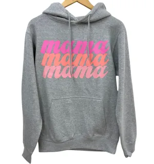 'mama' repeat hoodie - Grey