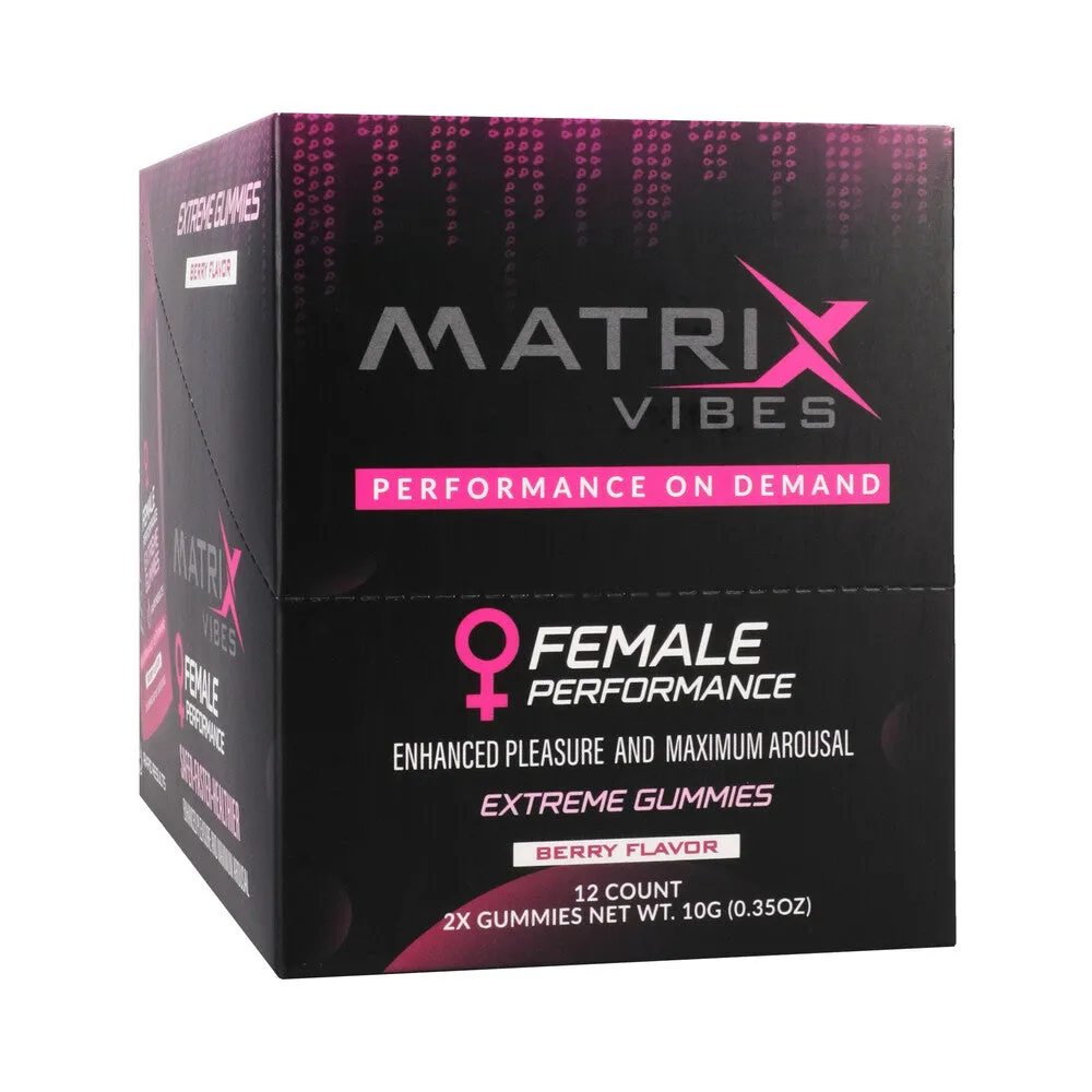 Matrix Female Performance Extreme Gummies Berry 2-Pack 12-Piece Display
