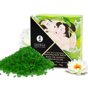 Moonlight Bath Sea Salt Crystals -Lotus Flower Scent 75g