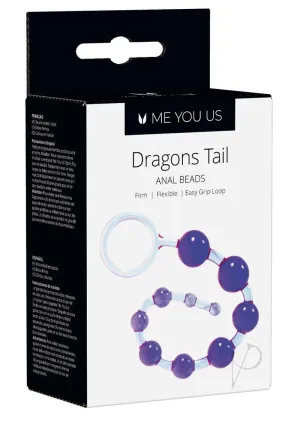 Myu Dragons Tail Anal Beads Violet Os