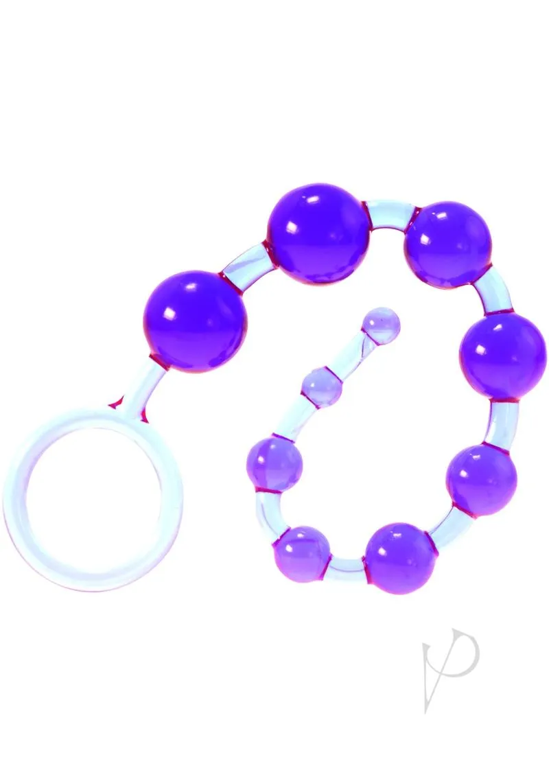Myu Dragons Tail Anal Beads Violet Os