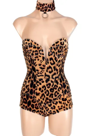 Naked Carousel Deep V Stretch Corset