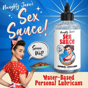 Naughty Jane's Sex Sauce Natural Water Based Lubricant 8oz