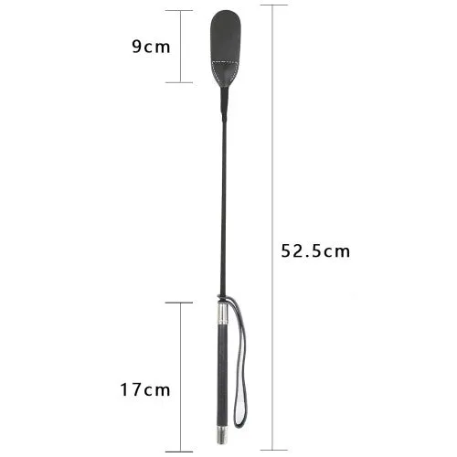 Naughty Toys Round Head Leather Bondage Crop 52 cm