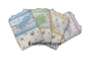 Old Print Tykables Little Rawrs ABDL Adult Diaper -1 Single Diaper Sample