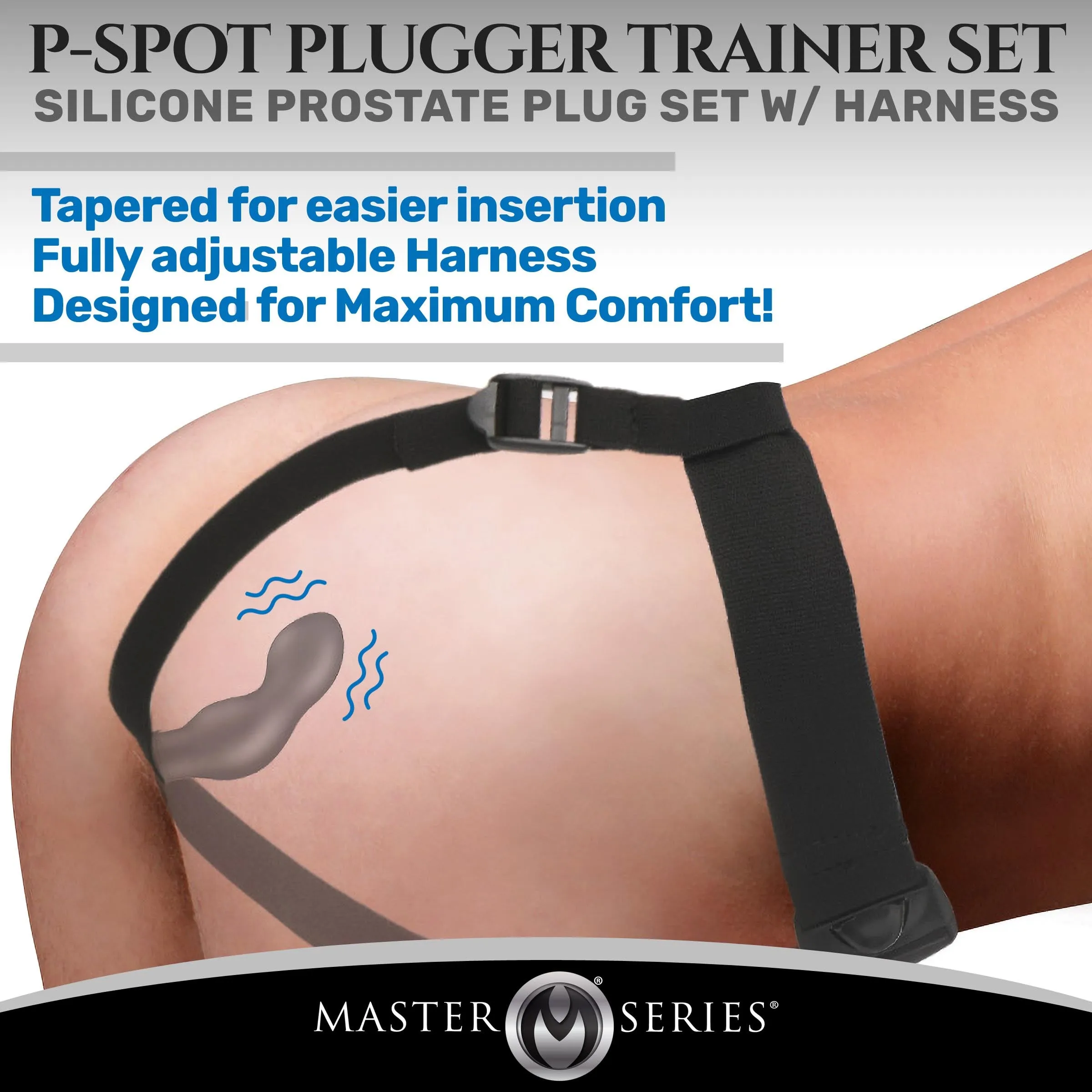 P-spot Plugger Prostate Plug With Comfort Harness And Remote Control