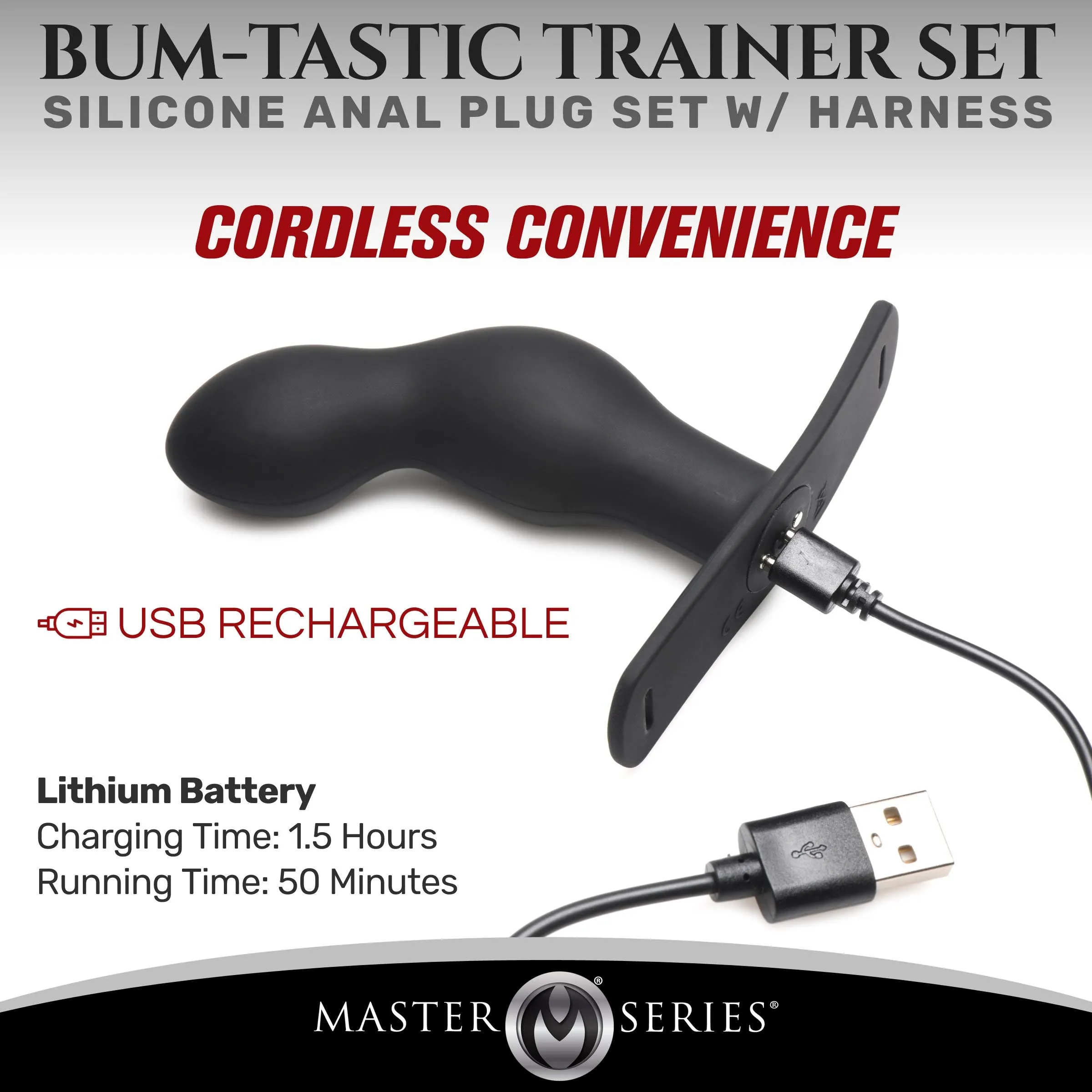 P-spot Plugger Prostate Plug With Comfort Harness And Remote Control