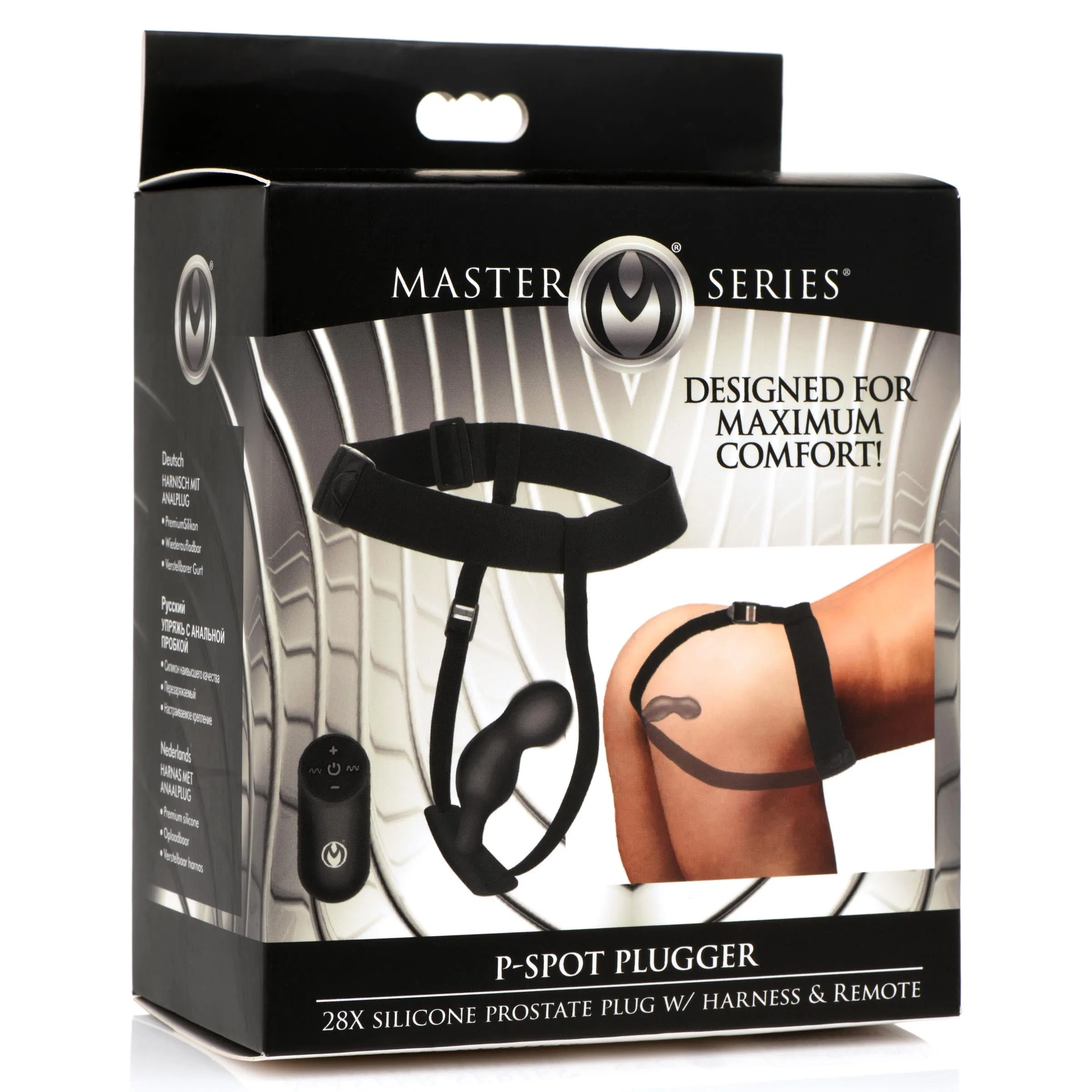 P-spot Plugger Prostate Plug With Comfort Harness And Remote Control