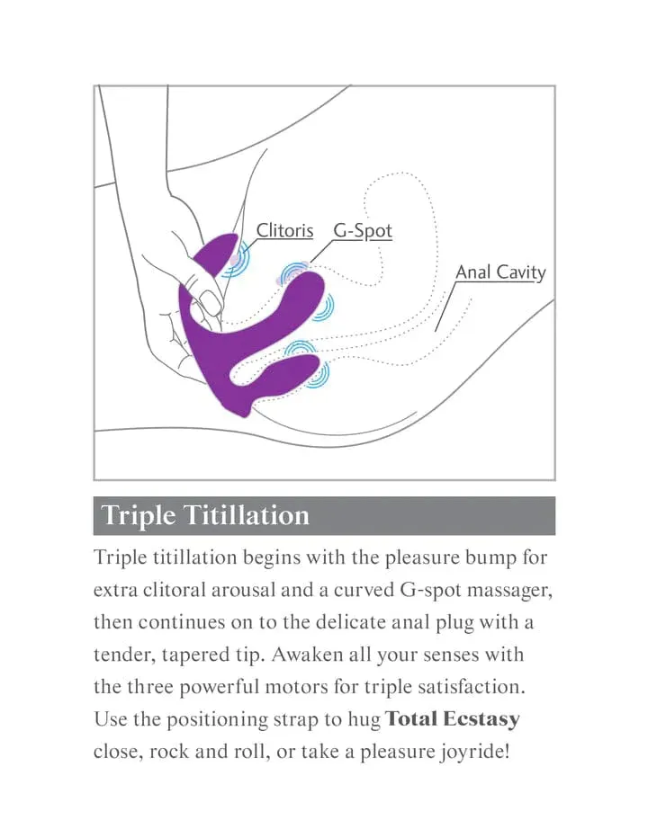Pipedream Products 3Some Total Ecstasy Vibrator