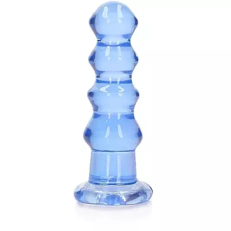 Realrock Crystal Clear Curvy Anal Plug 5.5 by Shots