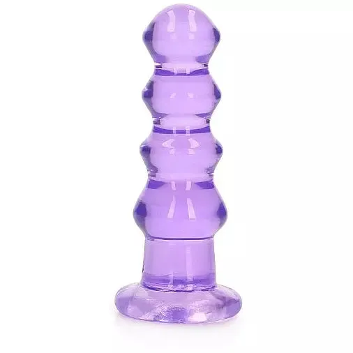 Realrock Crystal Clear Curvy Anal Plug 5.5 by Shots