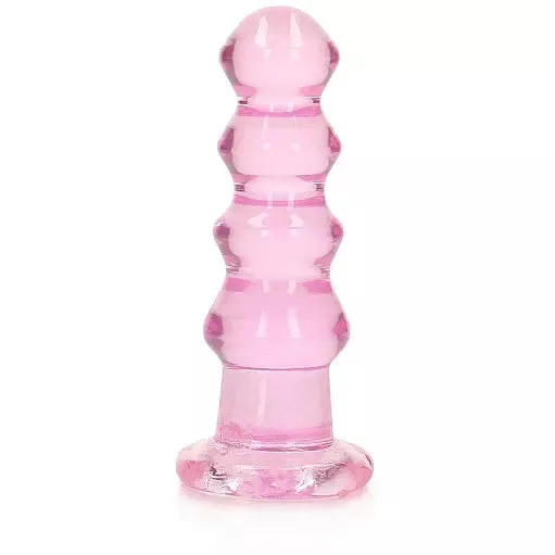 Realrock Crystal Clear Curvy Anal Plug 5.5 by Shots