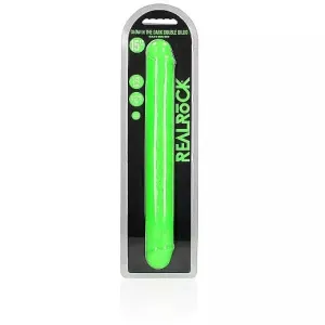 Realrock Glow in the Dark Double Dildo 15 by Shots
