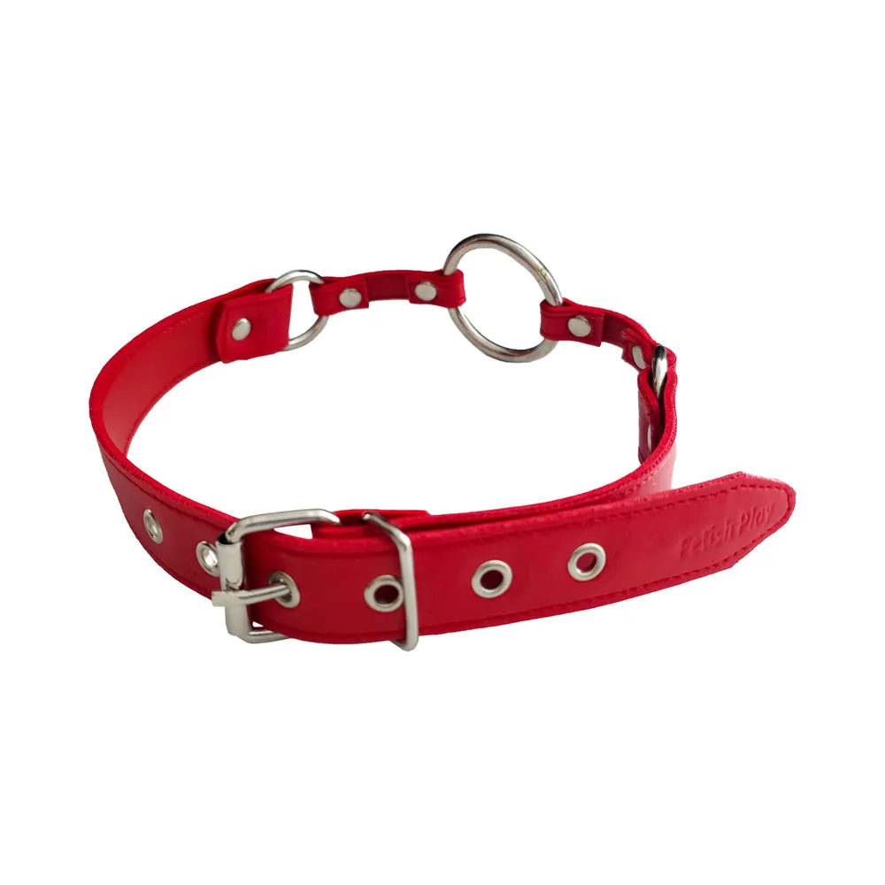 Rouge Fetish Play Vegan O-Ring Gag Red