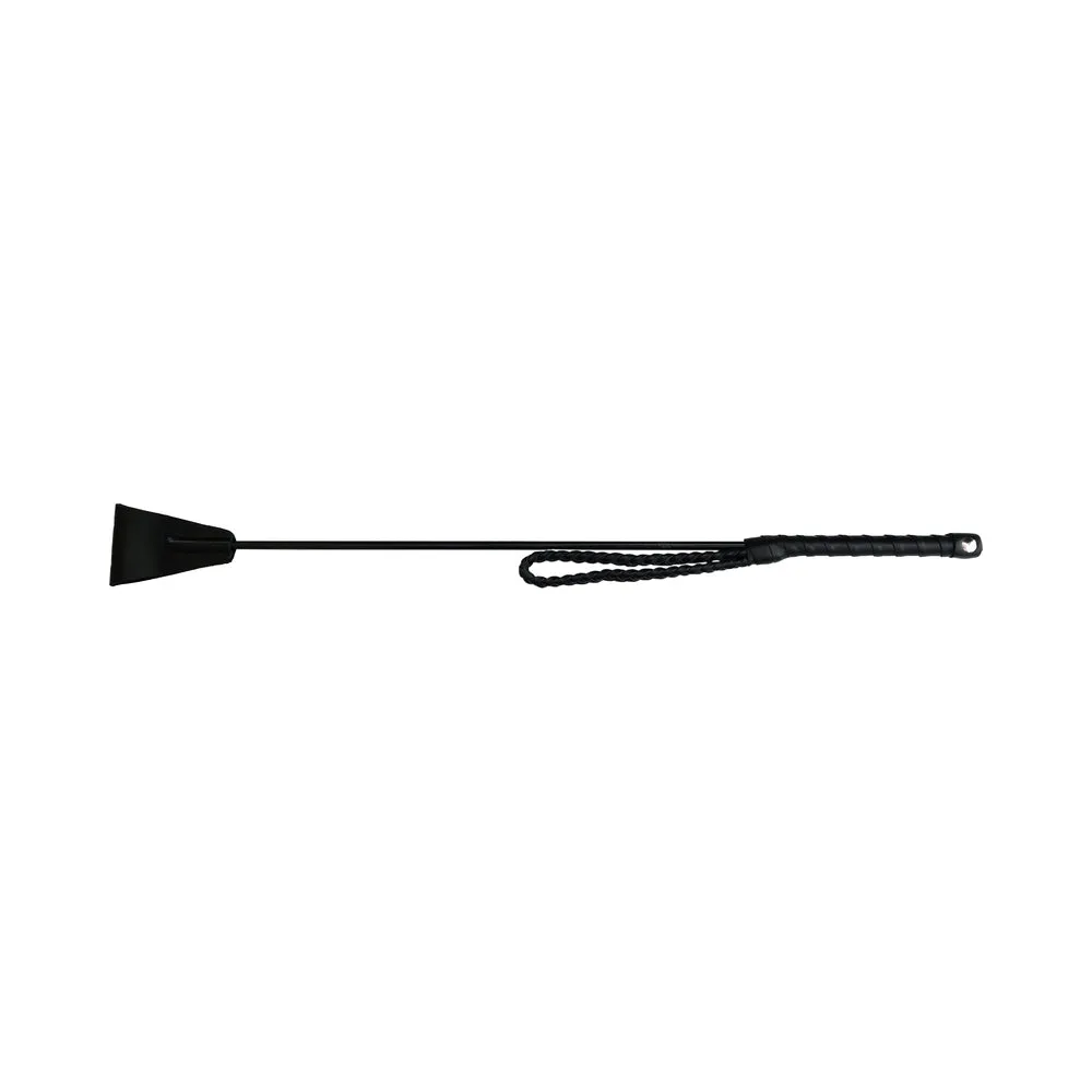 Rouge Fetish Play Vegan Riding Crop Black