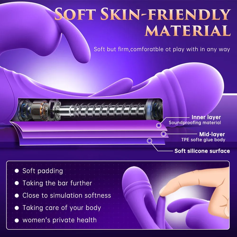 SARAH| Unique 3 in 1 Multiple Stimulation female G-Spot Vibrator Toy