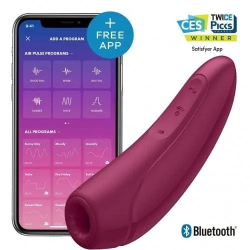 Satisfyer Curvy 1  Dark Red Stimulator