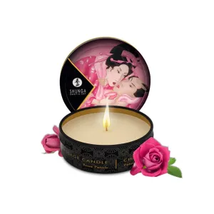 Shunga Erotic Massage Candle Rose Petals - Travel Size 30ml (1 oz.)