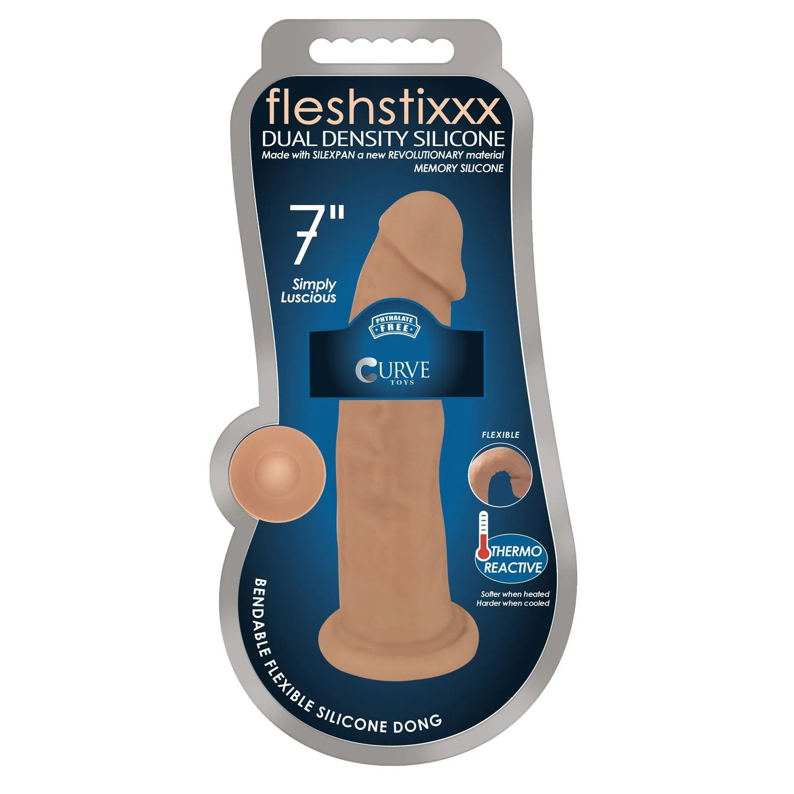 Silexpan Hypoallergenic Silicone Dildo