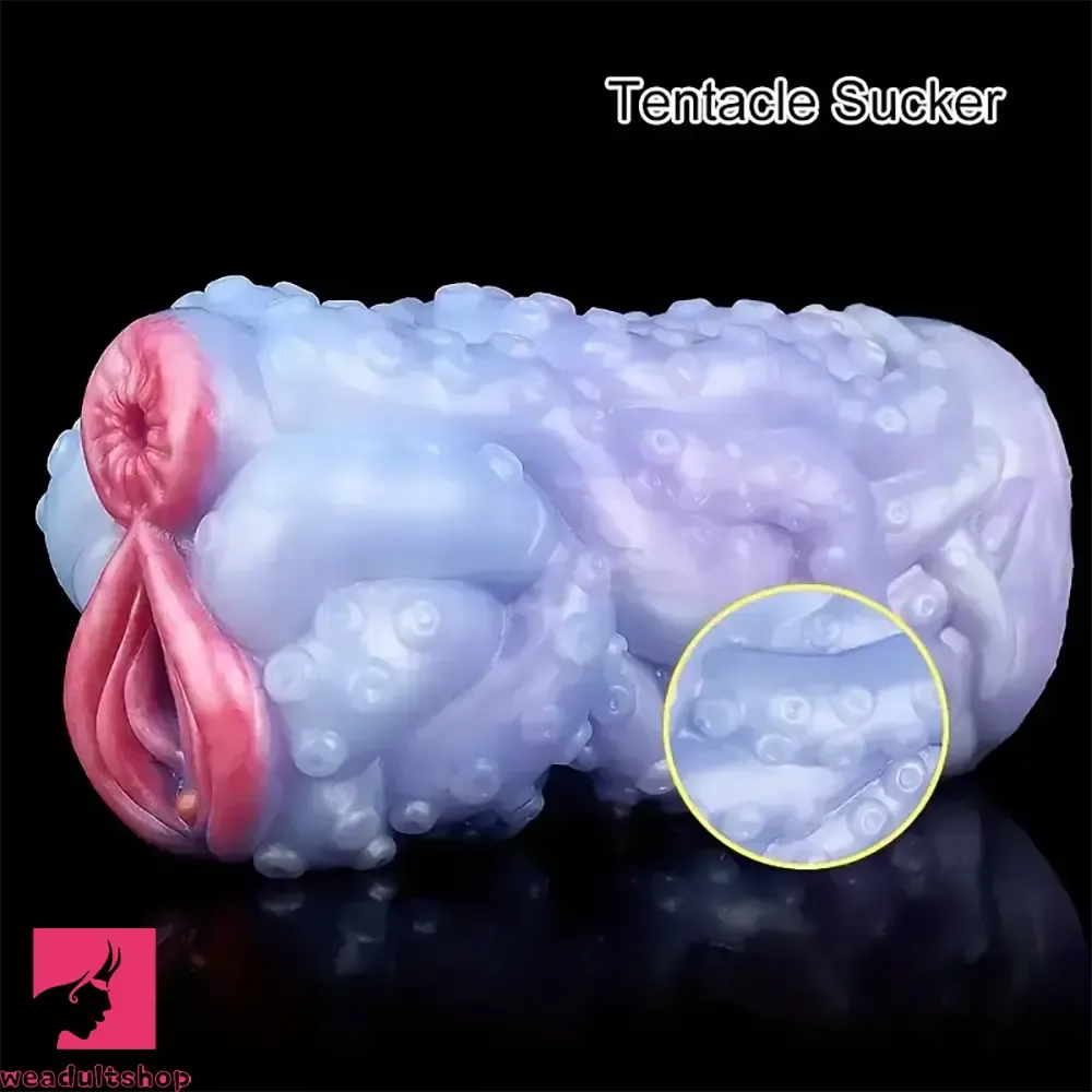 Soft Liquid Silicone Dual Channel Male Masturbator Animal Pussy