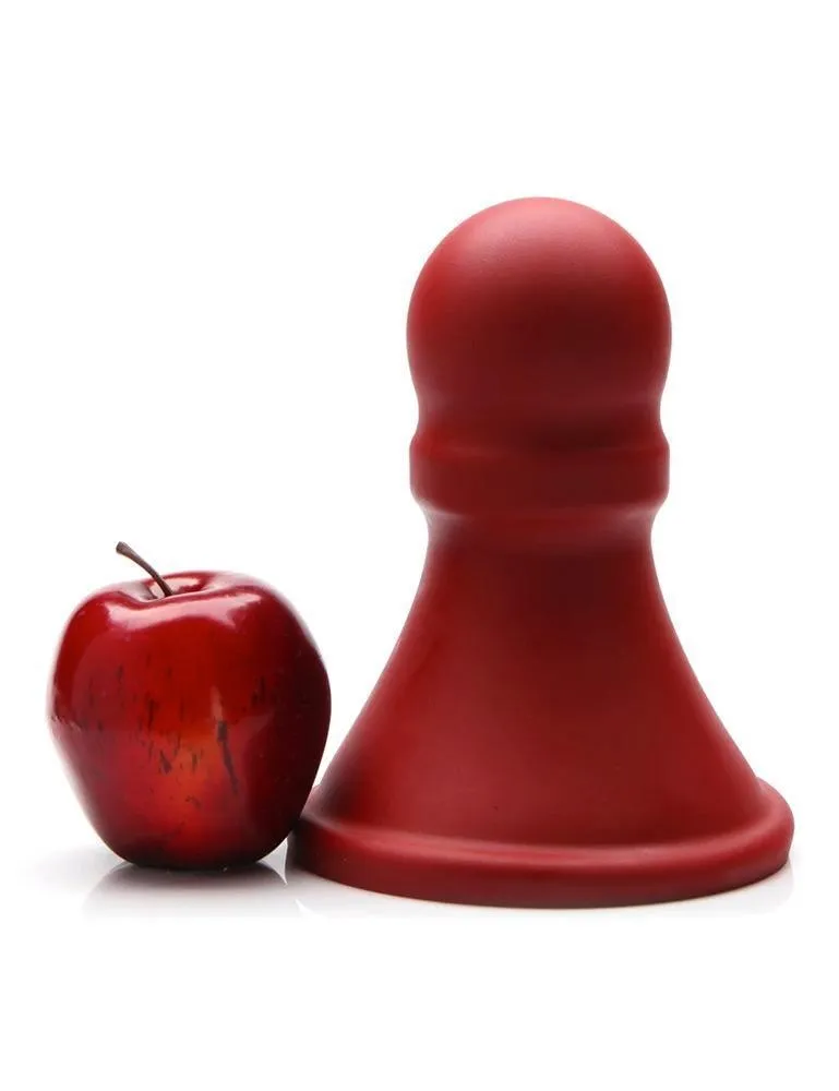 Tantus The Pawn XL Silicone Butt Plug. Red