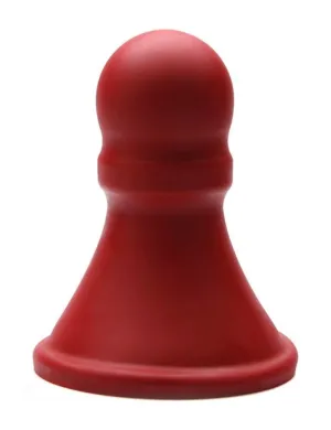 Tantus The Pawn XL Silicone Butt Plug. Red