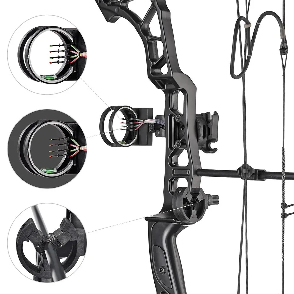 TheLAShop Adults Compound Bow and Arrows(12) Archery Set