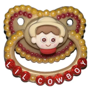 Toy Cowboy Hand Crafted Deluxe Pacifier