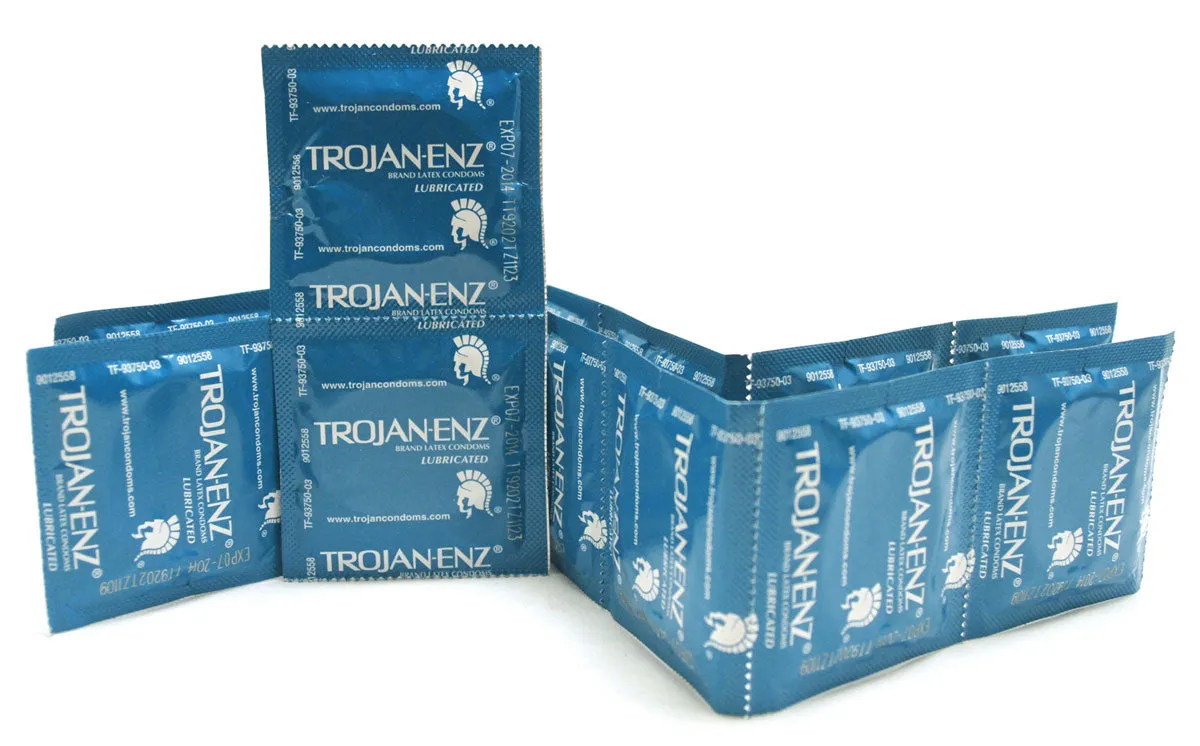 Trojan Enz Lubricated Condoms - 12 pack