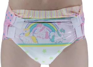 Tykables Unicorns Diapers ABDL Adult Diaper -1 Single Diaper Sample