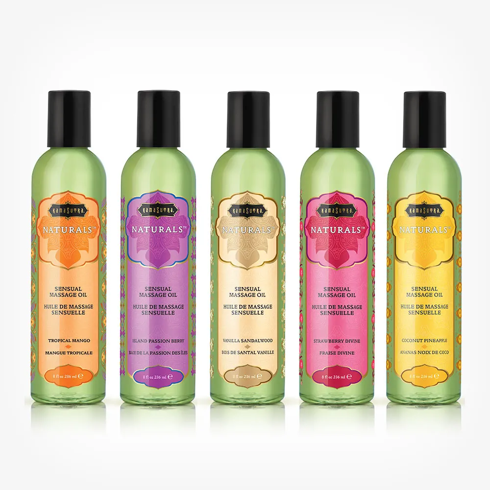Ulei de masaj Kamasutra Naturals. cu aroma de Tropical Mango. 236 ml