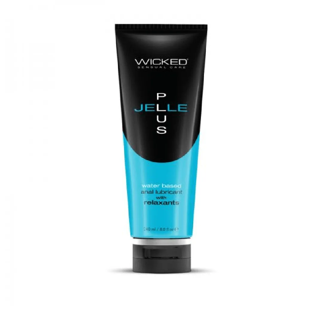Wicked Jelle Plus Anal Lubricant with Relaxant - 8oz